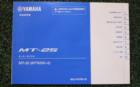 YAMAHA MT-25 RG74J